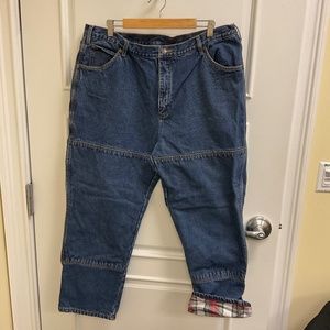 Guide Gear Men's Jeans 42x30 Flannel Lined Pants Outdoor Fishing 100% Cotton